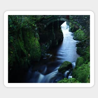 CHEESE CAKE ROCK UNDER PENMACHNO BRIDGE Sticker